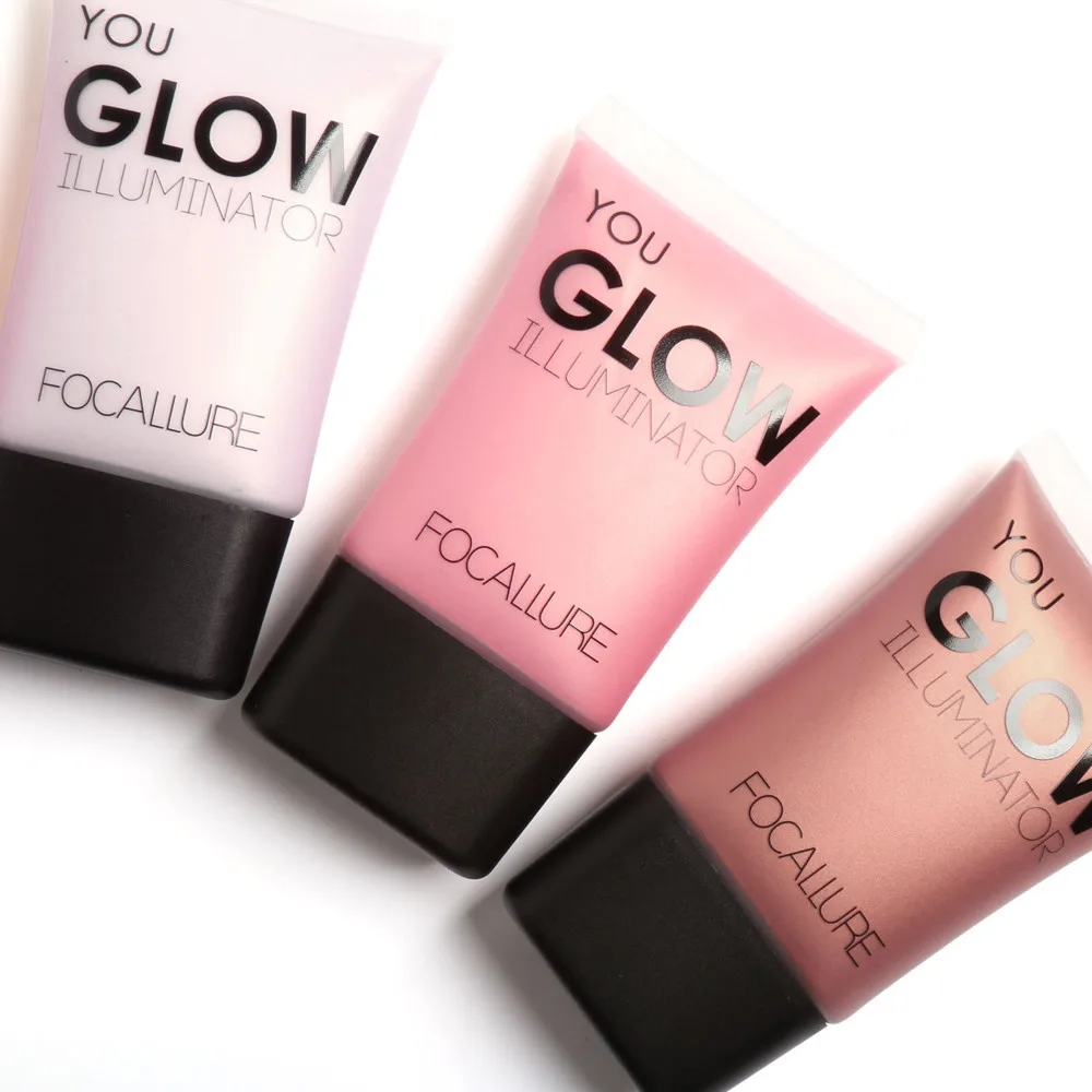 

FOCALLURE Bling Glow Highlight Powder Bright Liquid Illuminator 4 Colors Enhances and illuminates the complexion Anne