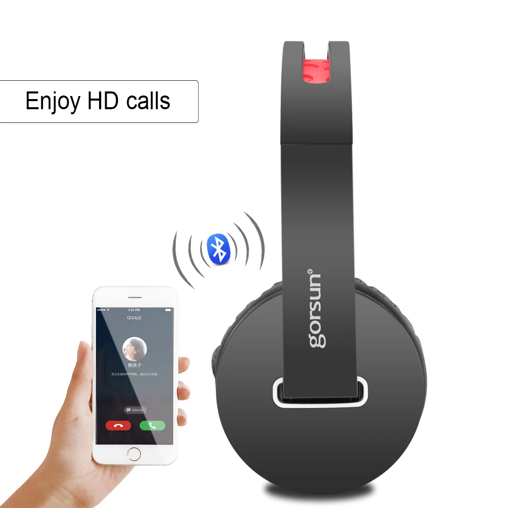 Беспроводные наушники bluetooth стерео Gorsun E85 складная Спортивная гарнитура для