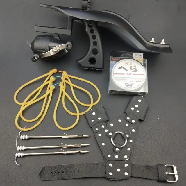 US $53.71 Powerful Multi function Archery Target Shooting fish Slingshot Catapult Hunting Fishing Sling