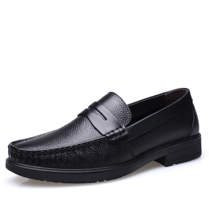 ZERO MORE/Лоферы без шнуровки; Мужская обувь; Повседневная официальная обувь для работы; мужская повседневная обувь; Лидер продаж; модная мужская обувь; - Цвет: Черный