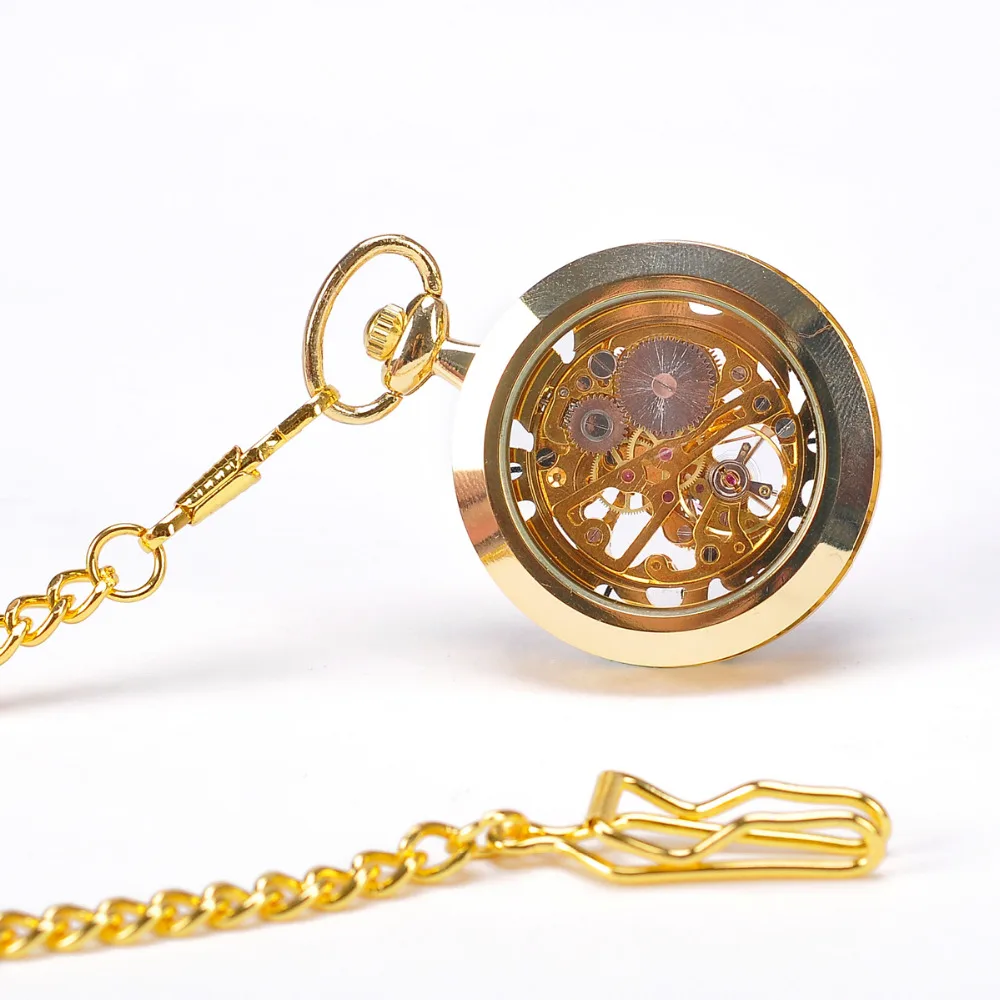Золотые, серебряные, бронзовые, черные модные мужские винтажные ручные карманные часы, антикварные крутые Механические карманные часы с цепочкой и ожерельем