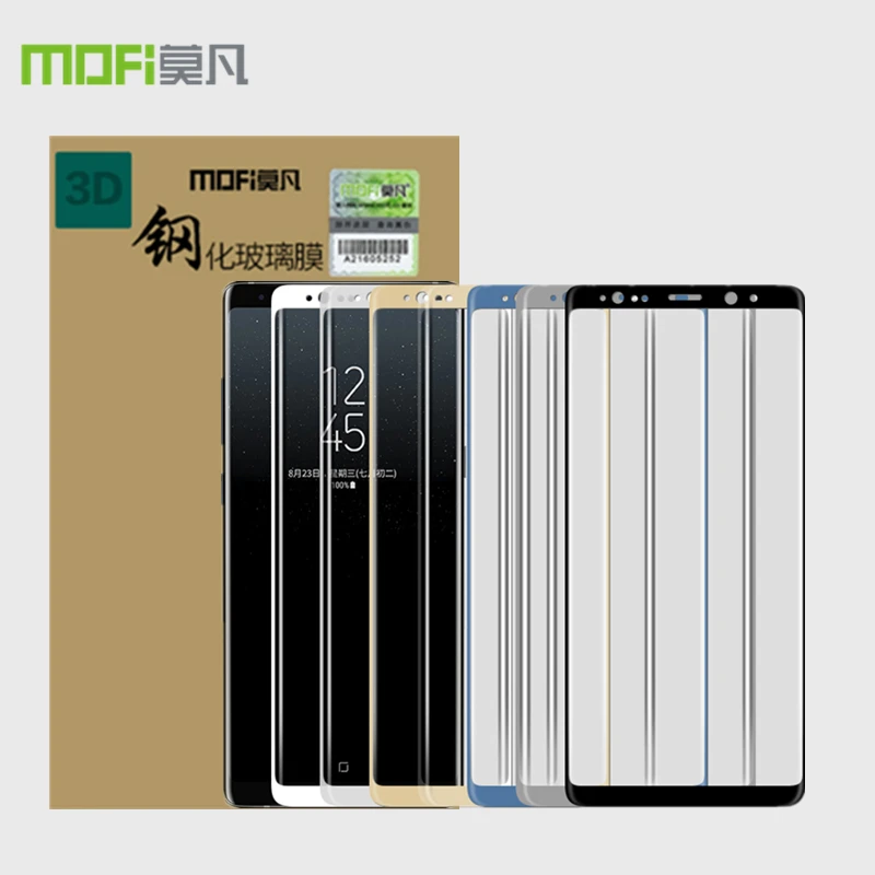 

For Samsung Galaxy Note 8 Tempered Glass MOFI 3D Curved For Galaxy Note8 Screen Protector Full Cover Protective Film LCD Guard