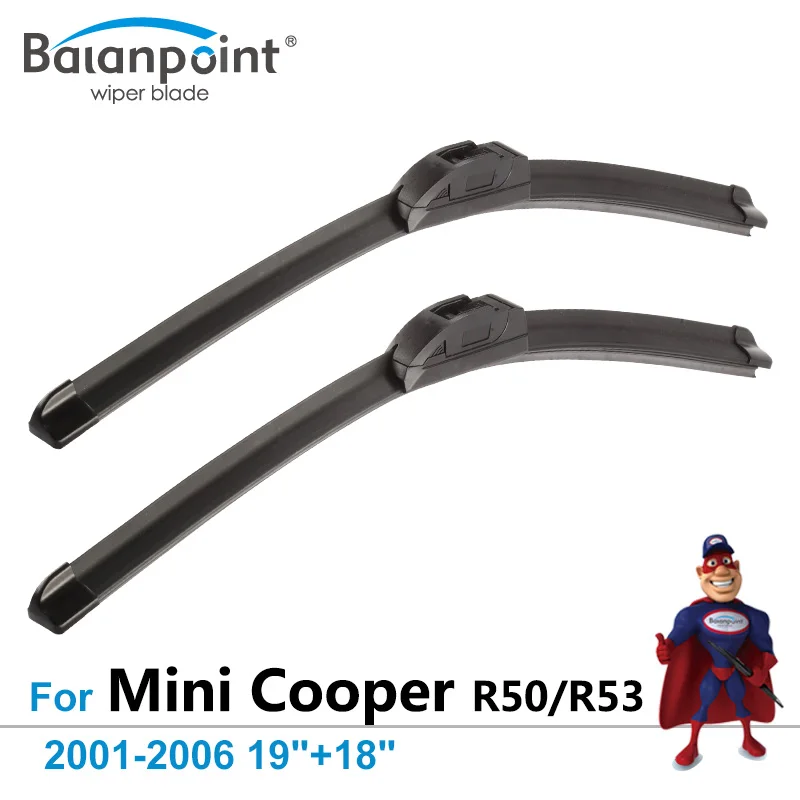 Wiper Blades for Mini Cooper R50/R53 2001 2006 19"+18", Set of 2