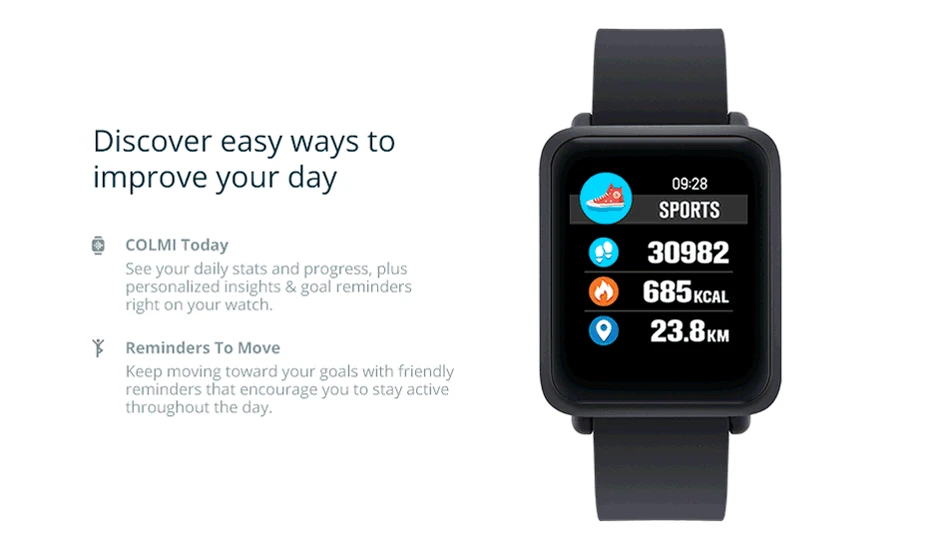 COLMI M28 Smart Watch IP68 Waterproof Activity Fitness Tracker Heart Rate Blood Pressure Bluetooth Smartwatch For Android IOS 3