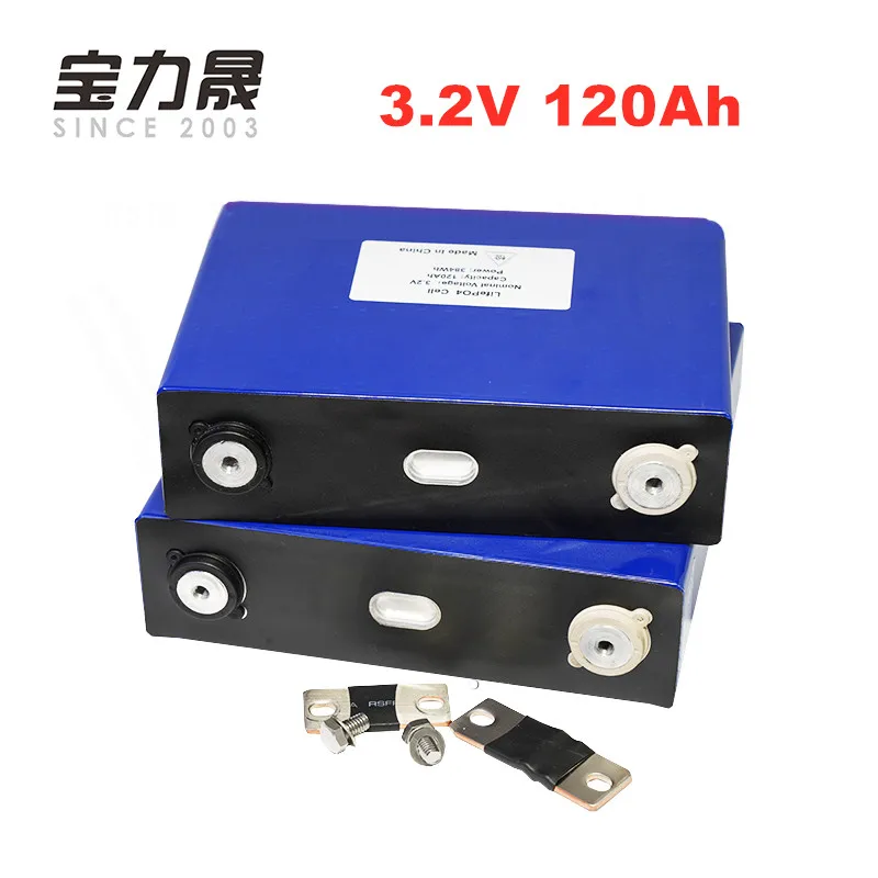 BLS 2 шт. 3.2V120ah 6 В литиевая аккумуляторная призматическая батарея 120Ah глубокий цикл