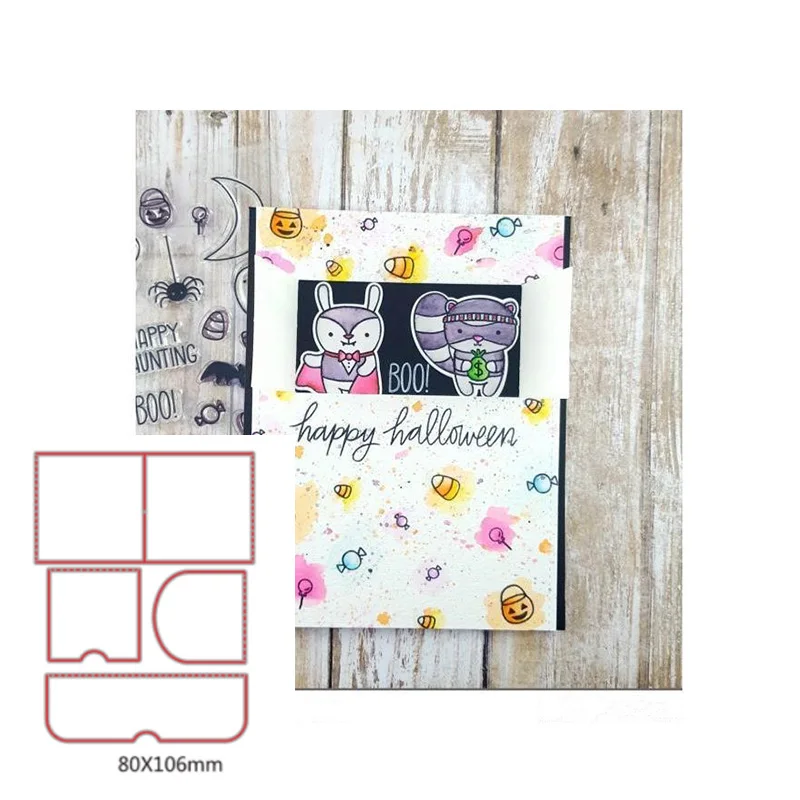 

Pop-up Surprise Decoration Cutting Die Paper Card Photo Album Making Scrapbooking Template Embossing Stencil Handicraft