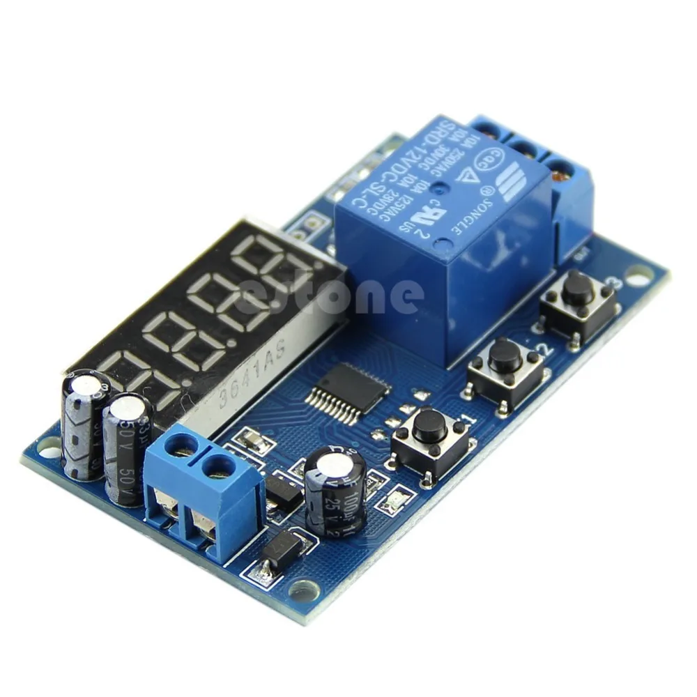

12V Digital LED Automation Delay Timer Control Switch Relay Module Display