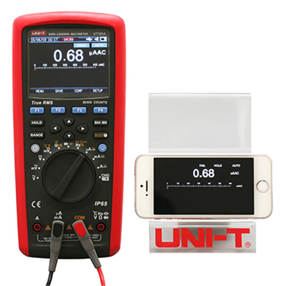 

UNI-T UT181A Digital Multimeter True Rms Tester Datalogging DMM Cap Temp Meter