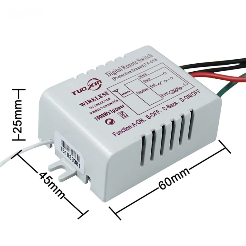 1Way 2 Way 3 Way 220V беспроводной ВКЛ/ВЫКЛ Цифровой РЧ пульт дистанционного управления переключатель приемник передатчик для светодиодный лампы для потолочных панелей