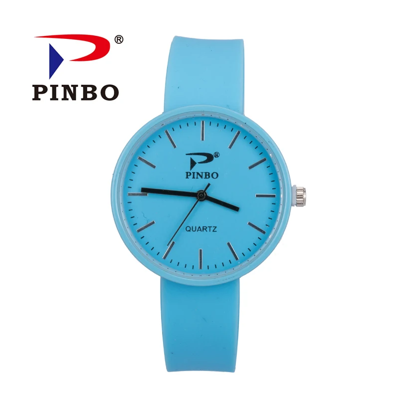 

New Brand PINBO Women Jelly Dress Watch Casual Quartz Silicone Watches Ladies Wrist Watch Relogio Feminino Montre Femme Gift Hot