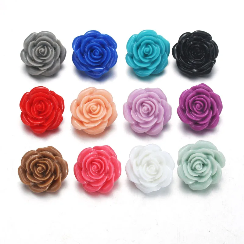 

12 colors 10pcs/lot DIY Random Flower 18MM Snap Buttons Button for Snaps Bracelets fit Snaps Jewelry