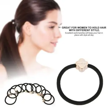 

10Pcs Women Girls Rubber O-Ring Elastic Hair Ties Band Ropes Hair Accessaries