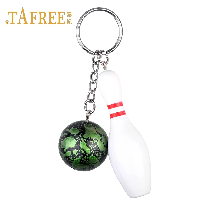 TAFREE محاكاة البولينج المفاتيح السلع الرياضية البولينج مجموعة المشجعين تذكارية قلادة المفاتيح مجوهرات DSC1890 TAFREE محاكاة البولينج المفاتيح السلع الرياضية البولينج مجموعة المشجعين تذكارية قلادة المفاتيح مجوهرات DSC1890
