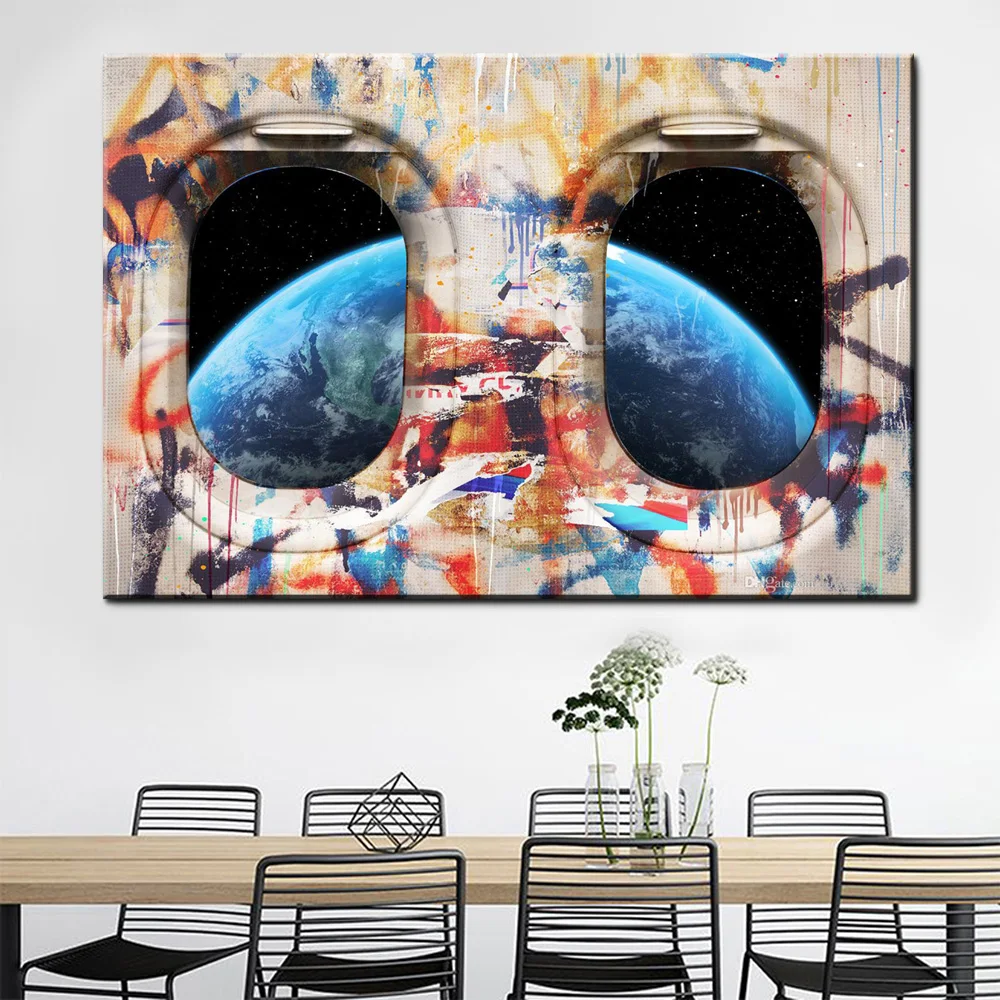

Drop Shipping Art Print Canvas Painting Earth Space Wall Pictures Paintings For Living Room Wall Art Posters