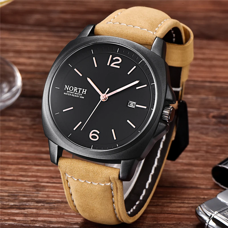 

Luxury Brand Men Watches Leather Strap Auto Date Watch Men Fashion Sports Quartz Watch Men Military Watches Relogio Masculino