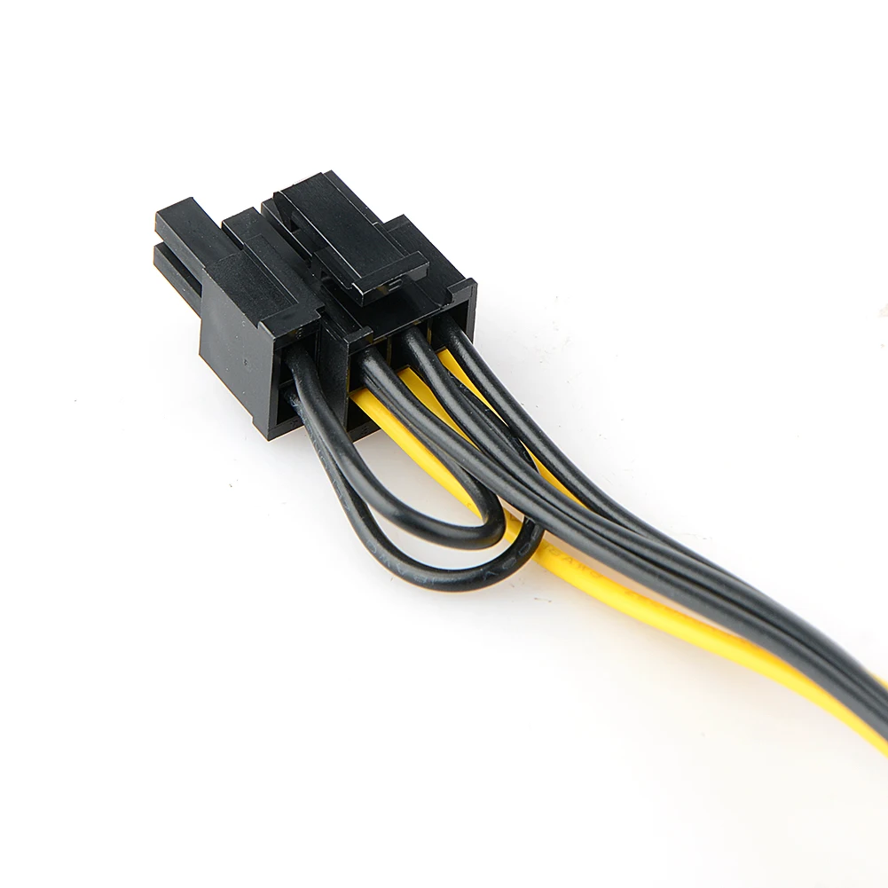 6 Pin male to 8 Pin (6+2) male PCI-E PCI Express Power Extension Cable GPU Power Cable 30cm For Graphic Cards Mining