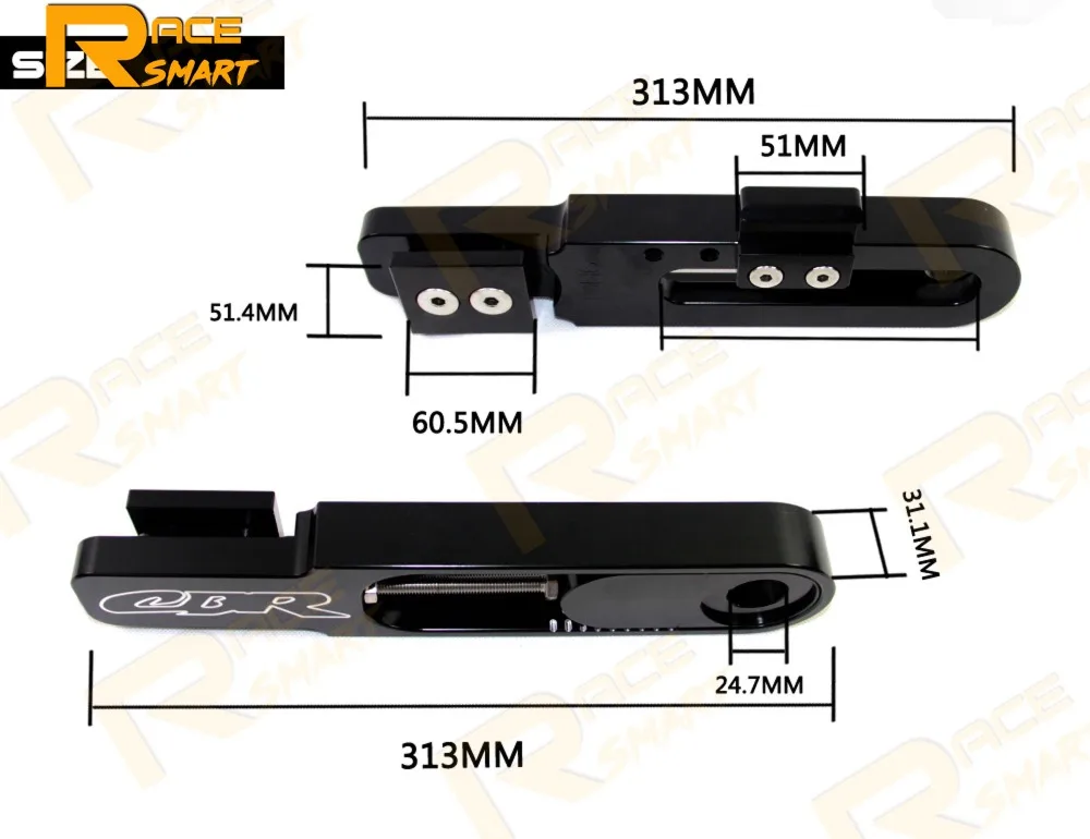 Расширенные удлинители цепи слайдер раздвижной маятник Guard Guide Kit для HONDA CBR600RR 2007-2012 CBR-600RR CBR 600 RR 08 09