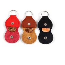 Медиаторы сумка Портмоне Черный цвета: красный и коричневый кожа медиаторы держатель Plectrums сумка мешки для упаковки покупок