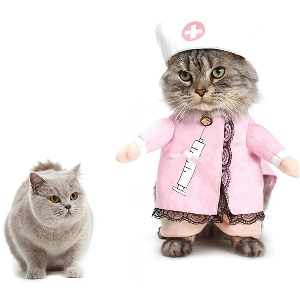 Gomaomi медсестры дизайн собака костюм Одежда для собак кошек Забавный Apperal