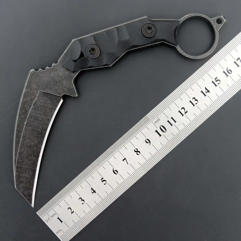 Eafengrow C1693 Fixed Blade Knife Counter Strike CS GO Tactical Claw Neck Self Defense Hunting Survival EDC Tools | Инструменты