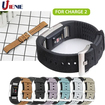 

Leather Watchband Replacement Straps Band for Fitbit Charge 2 Smart Watch Band Classic Sport Bracelet Wristband for Charge2