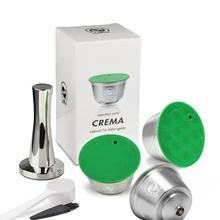 Stainless Metal Rusable Dolce Gusto fit for Nescafe with Filter uesed 200 time Coffee Ground Tamper Coffee Spoon Clipdummy Stainless Metal Rusable Dolce Gusto fit for Nescafe with Filter uesed 200 time Coffee Ground Tamper Coffee Spoon Clipdummy
