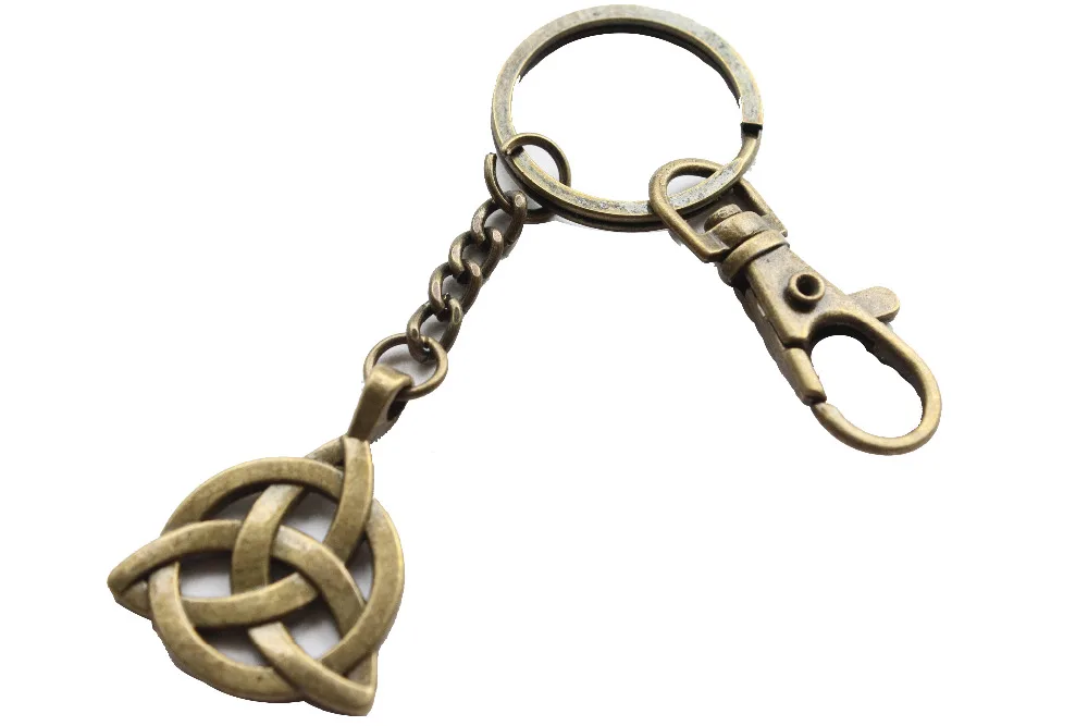 2pcs Wholesale Celtic Knot Keychain, Irish Keychain, Trinity Knot
