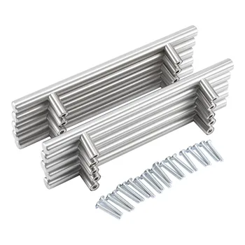 

20X Kitchen Handle Cabinet Cupboard Door Drawer Handles Stainless Steel T Bar Shoe Cabinet Bookcase Drawer Pull handle