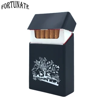 

New Original Design , Deer Forest Silicone Cigarette Case Fashion Cover Elastic Rubber Portable Man/Women Cigarette Box Sleeve