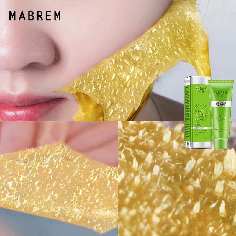 MABREM, Золотая маска для удаления черных точек, удаление пятен, усадка пор, улучшение огрубевшей кожи, увеличение глубины акне, увлажняющий контроль жирности, 40 г