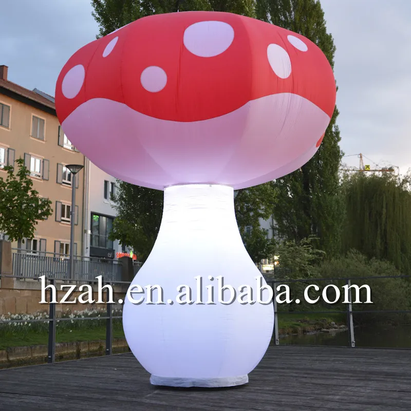 Бесплатная доставка гигантское светодиодное Освещение Надувной гриб для музыкального фестиваля украшения