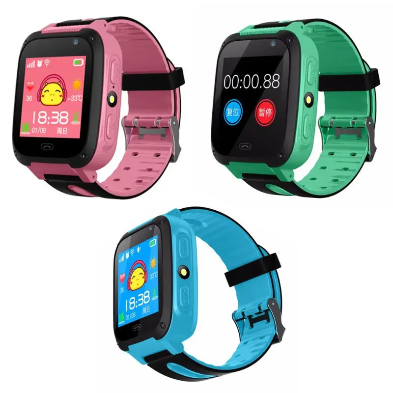

S4 Waterproof Touch Screen Smart Watch Wrist Anti-lost SOS Dial Call Smartwatch with GPS Locator