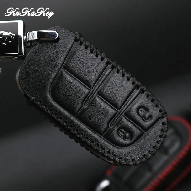 Чехол KUKAKEY для ключей FIAT чехол из натуральной кожи Fiat Punto Bravo Palio Linea Freemont Stilo