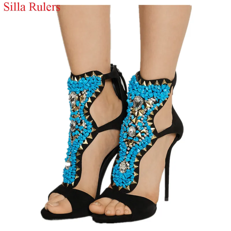 high heels turquoise