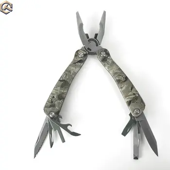 

10pcs/lot by DHL Ganzo 2016 Multi Pliers combination plier tool hand folding tool Toolkit Camo Handle foldable knife screwdriver