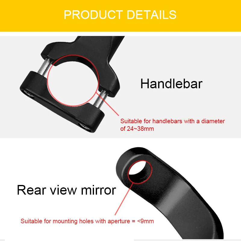 Motorcycle Phone Rack Adjustable Phones Holder Stand Motorcycle Accessories Front Mount Phone Rack YA88