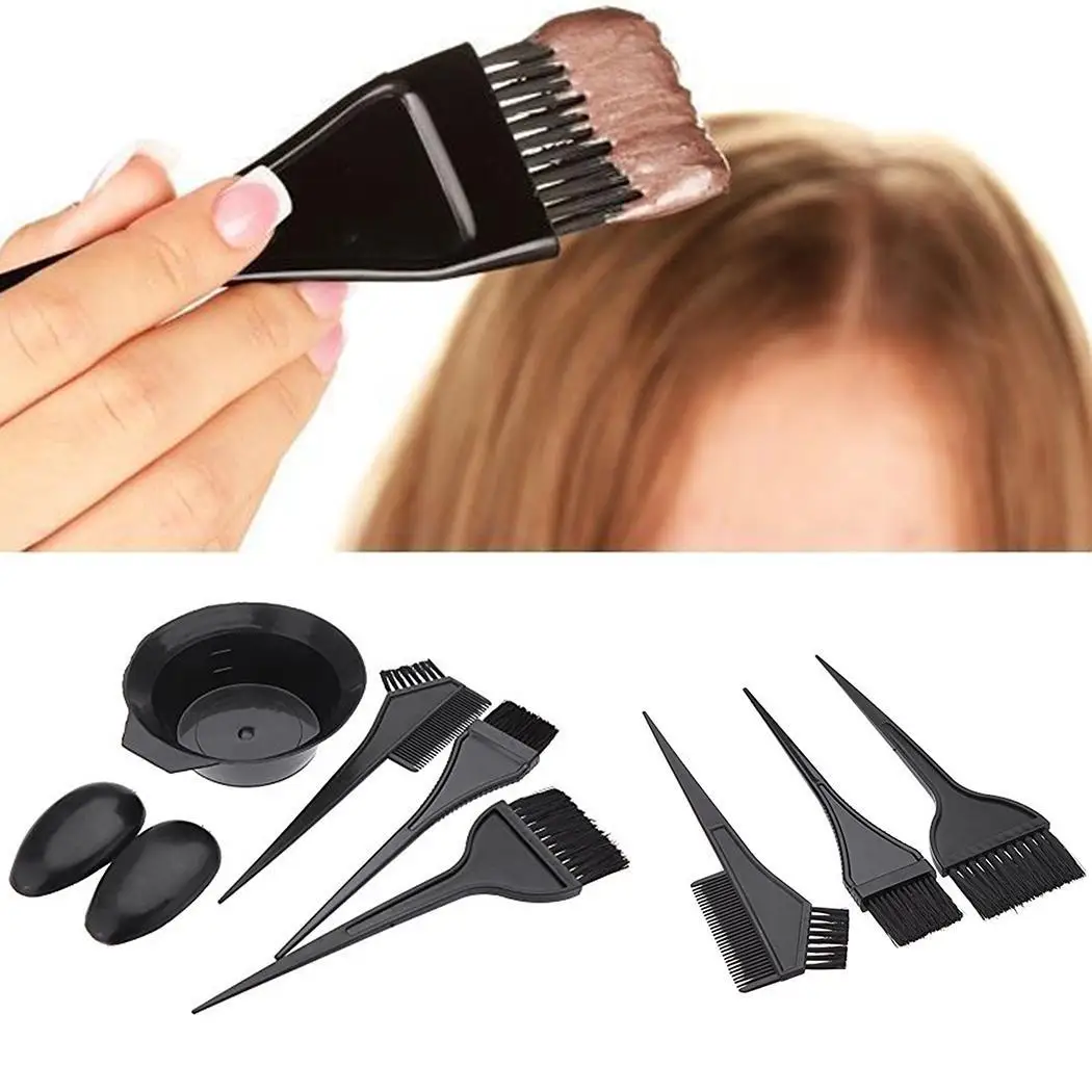 

Hair Coloring Dyeing Kit Dye Brush Appliances Comb 5pcs/Set Bowl Home, Set Salon Hair Colorist Tint Tool