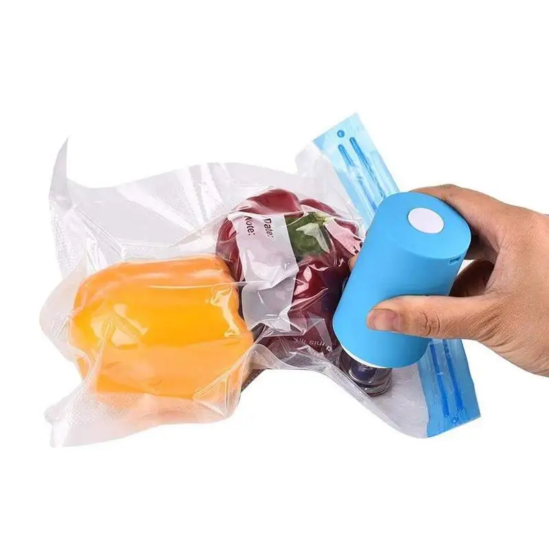 

Mini USB Rechargeable Automatic Vacuum Sealer Pump Machine For Food Saver Portable Sealing Machine