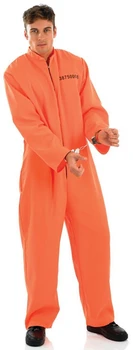 

Mens Male Prisoner Costume For Convict Jail Fancy Dress Adults Male