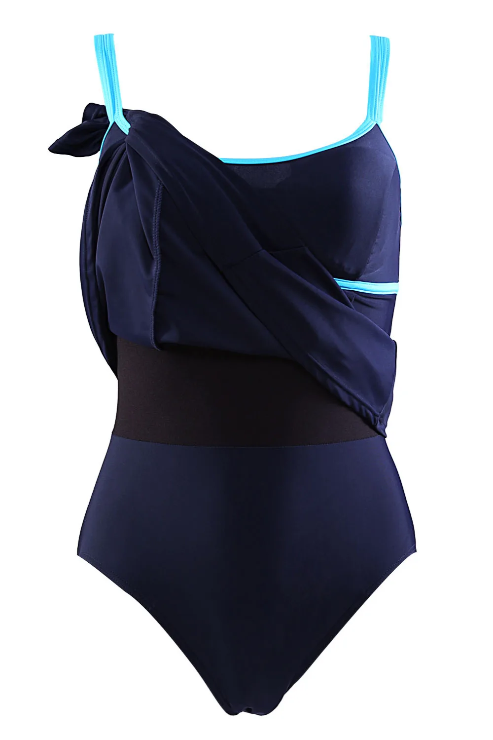 Stylish-Double-Shoulder-Straps-Navy-One-piece-Swimdress-LC41921-3-8