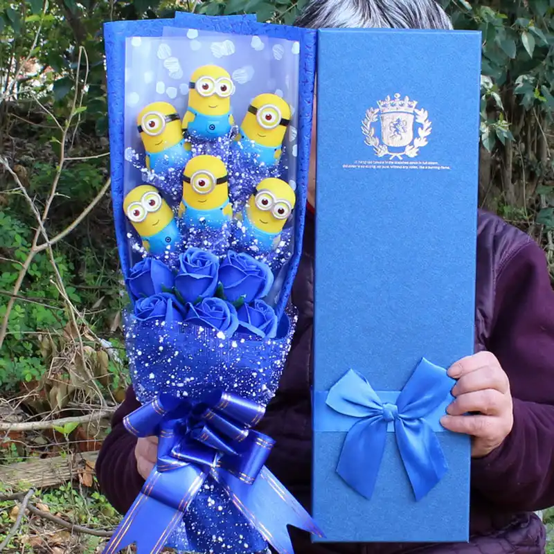 ドラえもんぬいぐるみ動物ぬいぐるみ漫画の花束ギフトボックスバレンタインデー誕生日と最高の卒業のギフト用女の子 Null Aliexpress