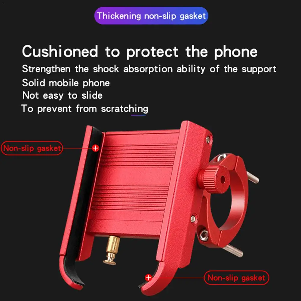 Phone Holder Bicycle Holder Portable Anti Slide Rotating Two-in-one Holder with Power Bank for Motorcycle Electric Car Bicycle