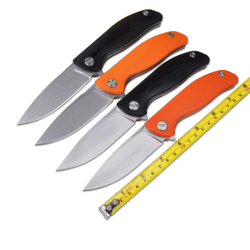 Online Venta caliente cabeza de oso F3 cuchillo plegable 59hrc 30evo cuchilla G10 manejar al aire libre Caza supervivencia rescate de EDC herramienta