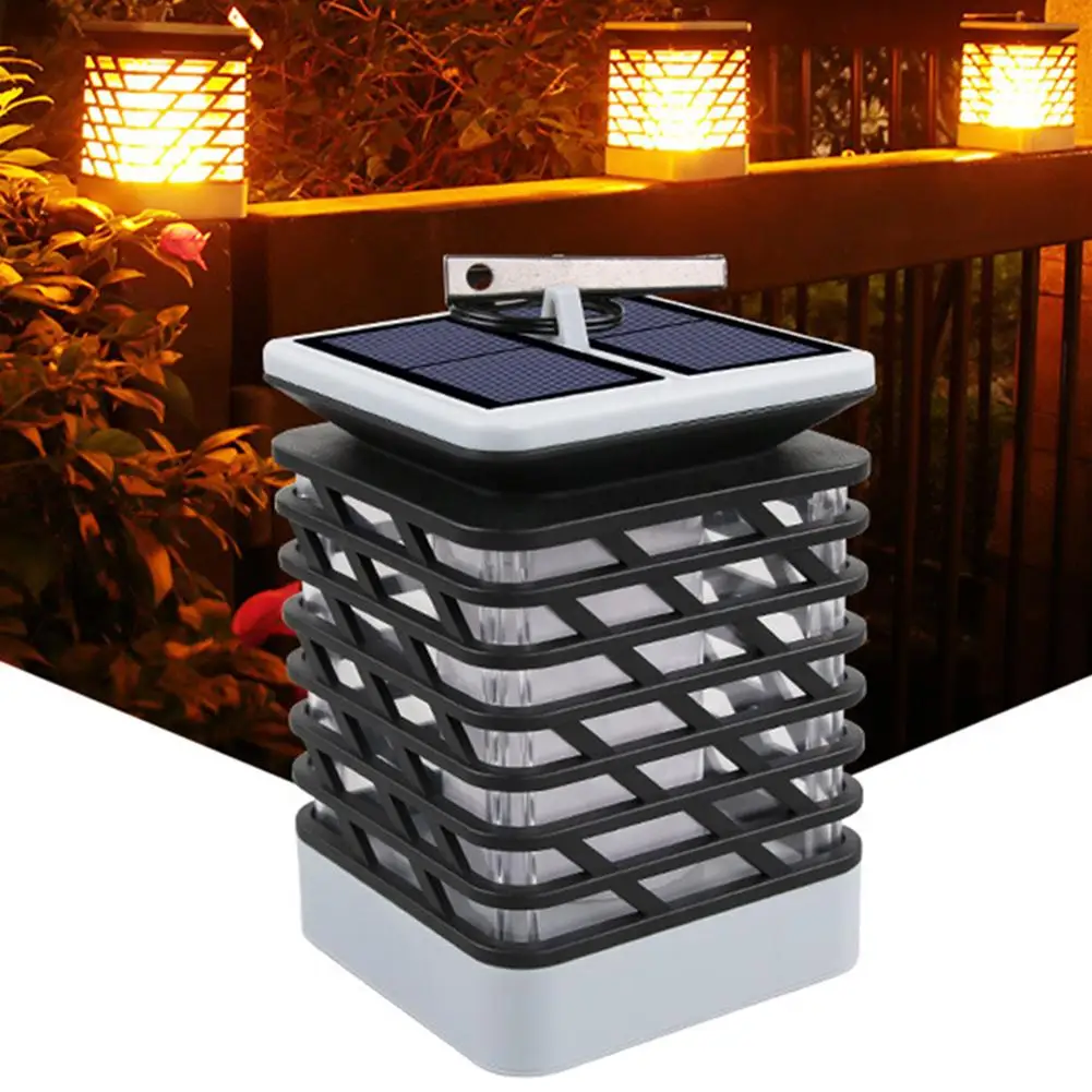 Outdoor Waterproof Solar LED Flickering Flame Torch Light Garden Yard Lawn Lamp