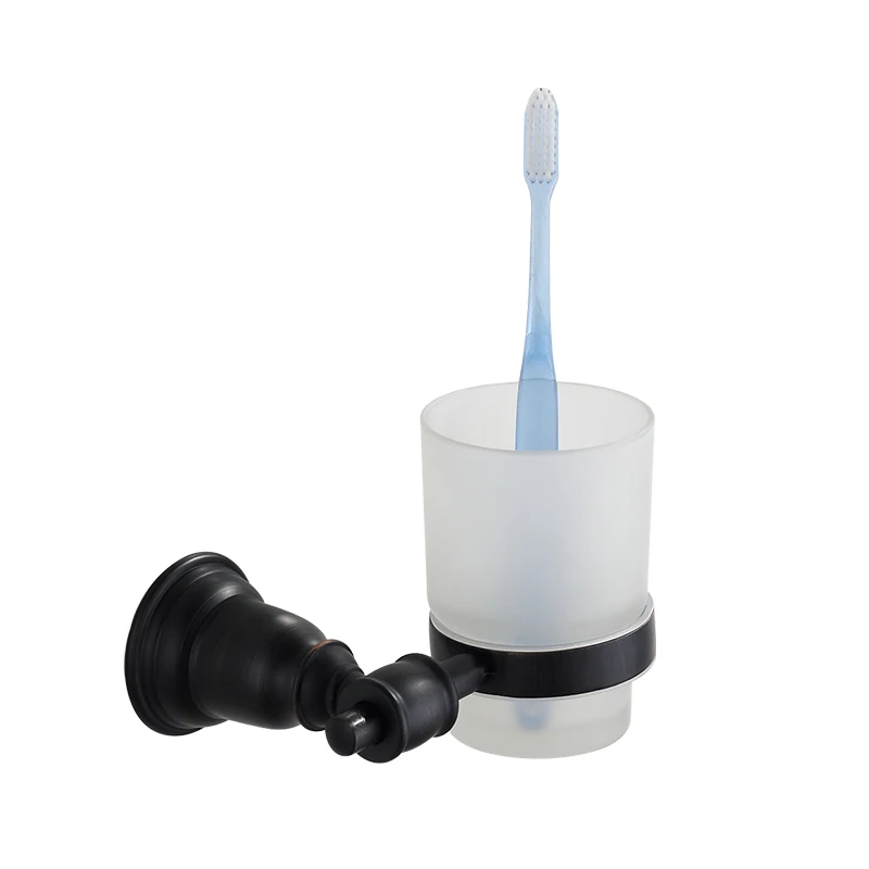 AUSWIND European Vintage Zinc alloy Black Finish Toothbrush Holder