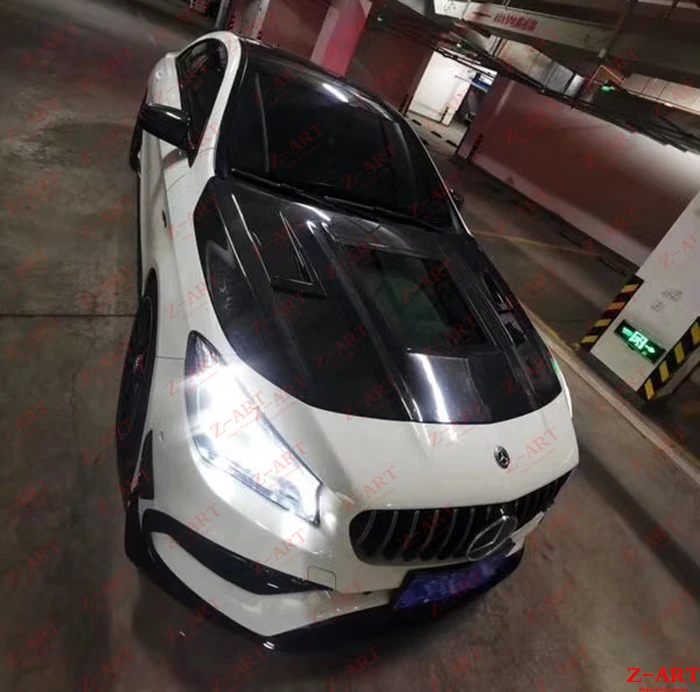 Z-ART CLA углеродное волокно капота двигателя для C117 крышка 180 CLA200 CLA250 | Автомобили и