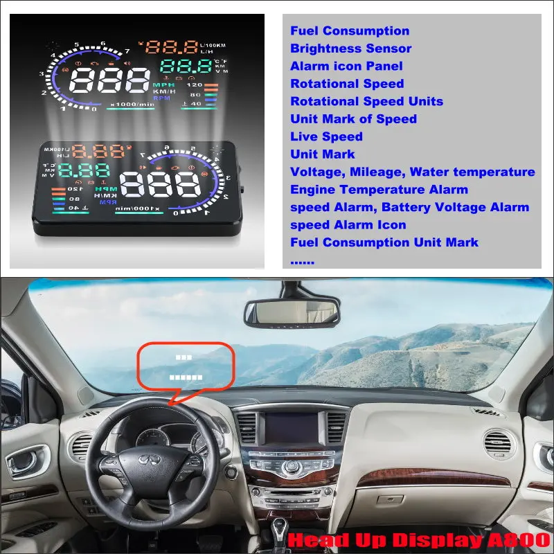 Автомобильный проектор на лобовое стекло для Infiniti Q50 Q60 QX50 QX60 QX70 2010 2020 2017 2018|head up|head