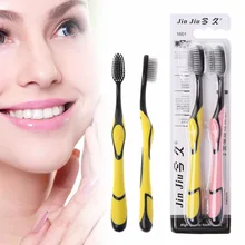 2 шт. Nano профессиональная бамбуковая зубная щетка для взрослых хорошо заботится о вашем зубе отбеливание зубов полости рта зубная щетка Здоровье полости рта 19 см