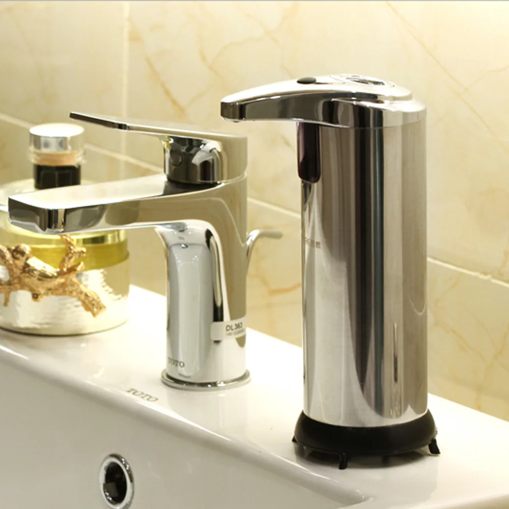 

Handfree Smart Infrared Sensor Liquid Dispenser Touchless Auto Soap Dispenser Stainless Steel