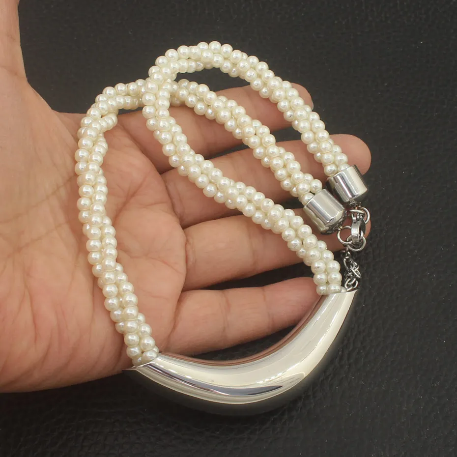 Нержавеющая сталь Винтаж Jewelry серебро и золото цвет цепочки ожерелья комплект Нефритового изделия для женщин SEDZAMDC